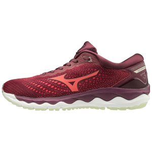 Mizuno Wave Sky 3 Bayan Koşu Ayakkabısı Kırmızı (Tr.MED)